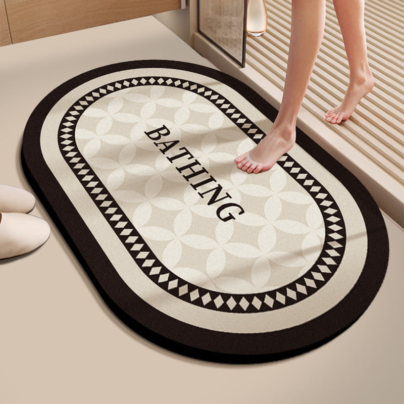 Absorbent Bathroom Floor Mat Kalsten