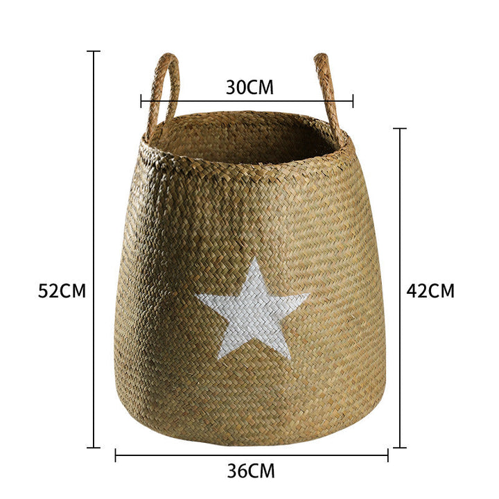 Decorative Natural Wicker Storage Basket Kalsten
