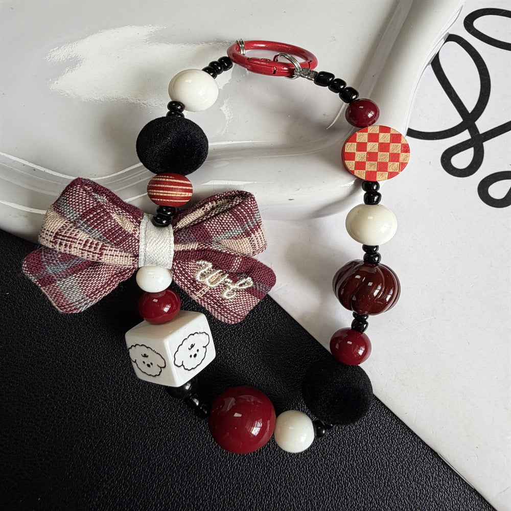 Decorative Beaded Charm Keychain Kalsten 1790135214