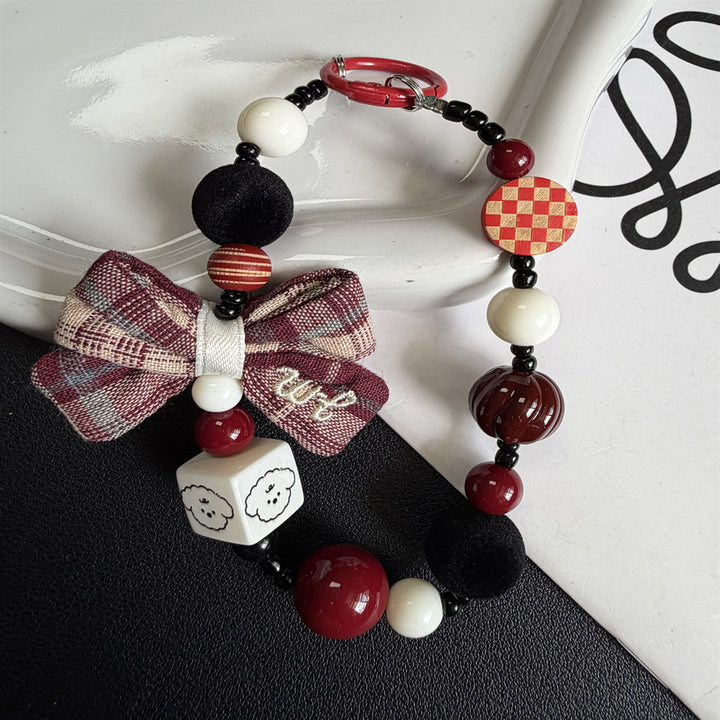 Decorative Beaded Charm Keychain Kalsten 1790135214