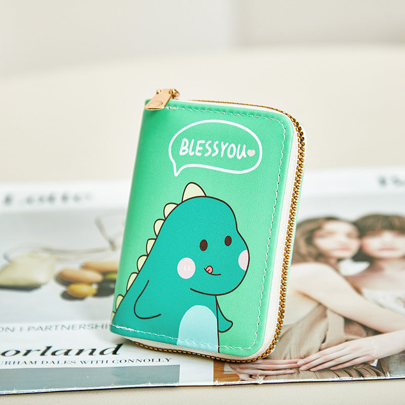 Fun Cartoon Print Zipper Wallet