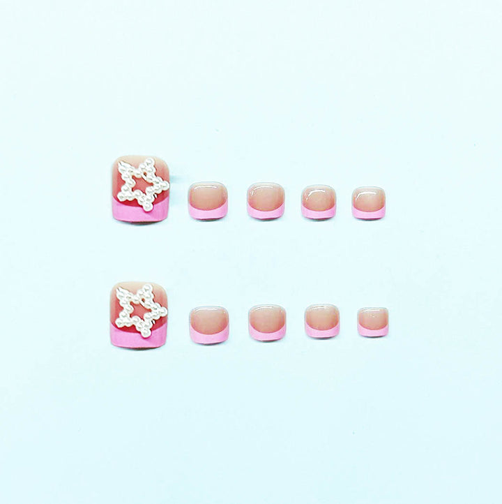 Foot nail art set with stylish 3D decorations Kalsten