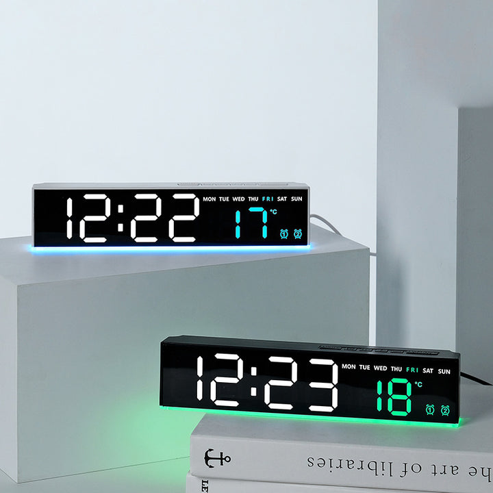 Digital LED weather clock with large display Kalsten