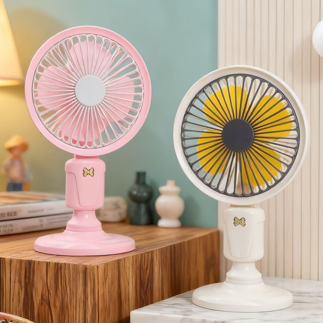 Ladies Portable Table Fan in Playful Design Kalsten