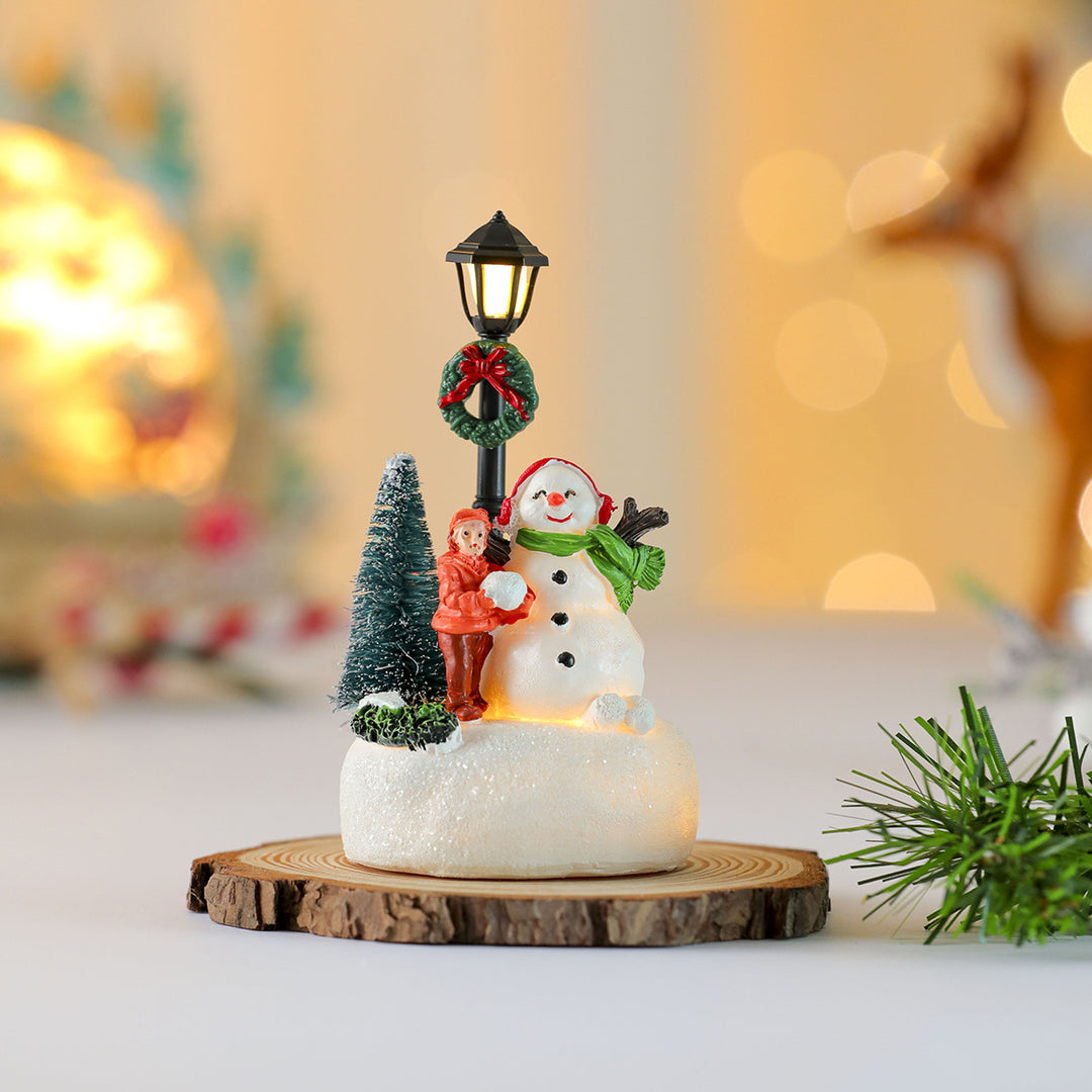 LED Light-Up Snowman Figurine Kalsten