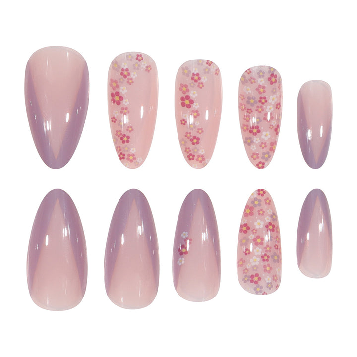 Floral Design Stiletto Press-On Nails Kalsten 1789086021