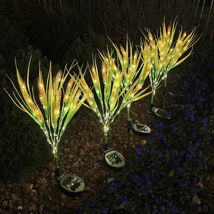 Solar LED Ornamental Ricegrass Garden Stake Lights With Micro-LED String And Ground Spike Kalsten