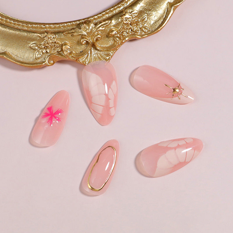 Elegant Floral Design Press-On Nails Set Kalsten