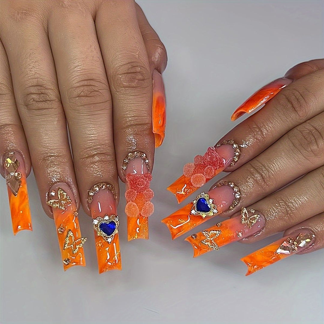 Artistic 3D Butterfly Nail Extensions Kalsten