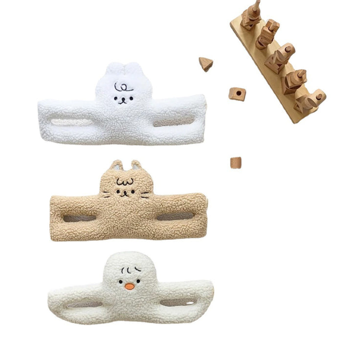 Sherpa Fleece Bunny Hand Puppet Plush Toy