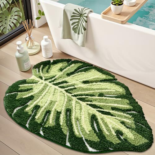 Monstera Leaf Shaped Area Rug Kalsten
