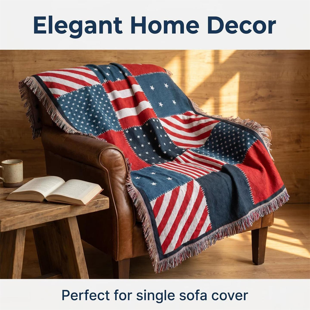 Vintage Patchwork Throw Blanket