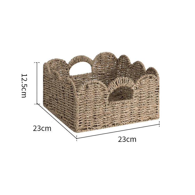 Decorative Storage Basket Made of Woven Natural Material Kalsten