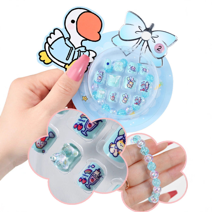 Cute Cartoon-Themed Press-On Nail Set Kalsten