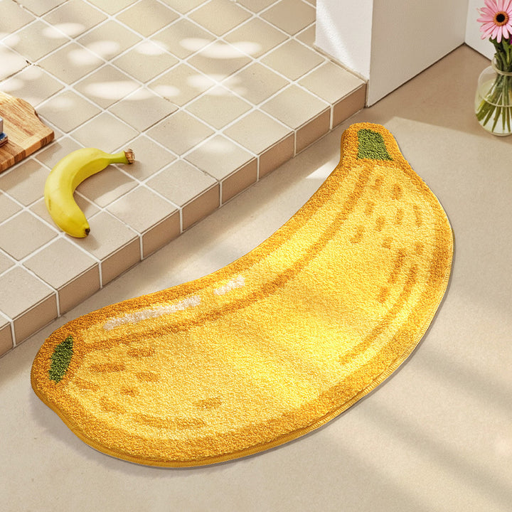 Playful Fruit-Themed Bath Rug Kalsten