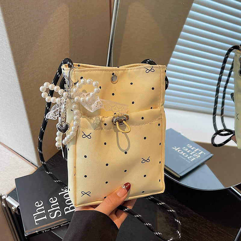Casual Drawstring Mini Shoulder Bag