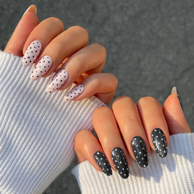 Polka Dot Press-On Nail Art Set