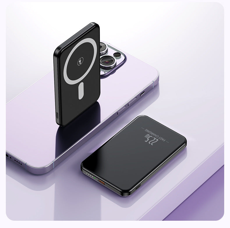 Portable induction power bank with slim design and LED display Kalsten