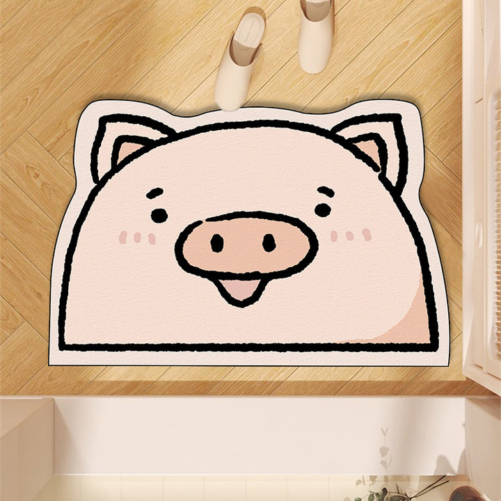 Cute Penguin-Themed Floor Mat