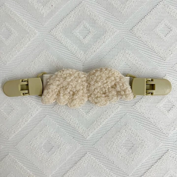 Pacifier and Toy Safety Clip with Plush Bear and Quick-Release Buckles