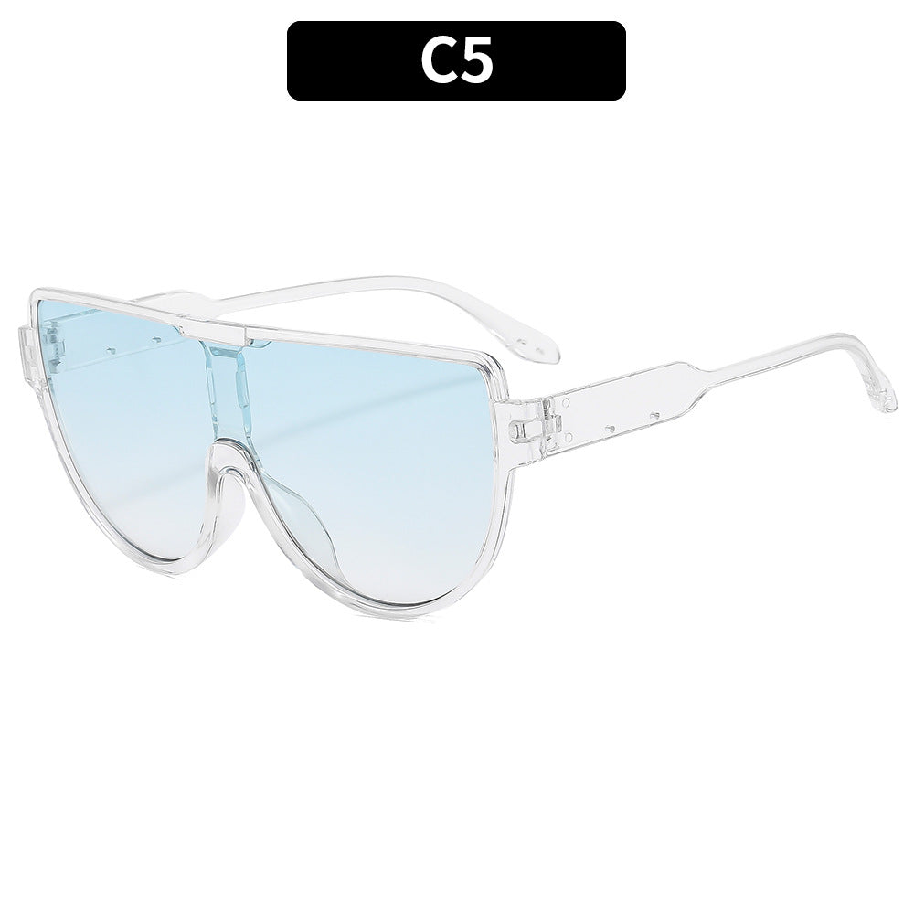 Futuristic Oversized Shield Sunglasses  1787664569