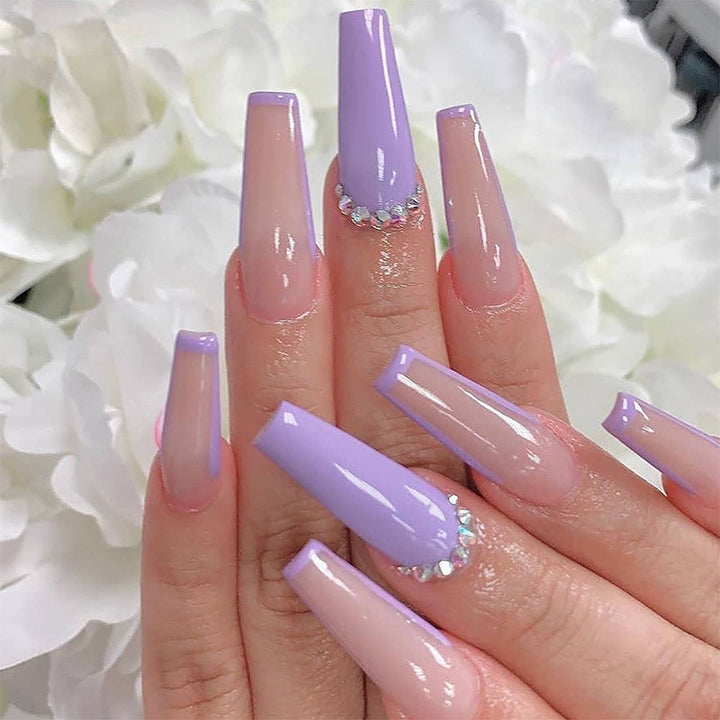Artificial nail set with elegant and sparkling design Kalsten