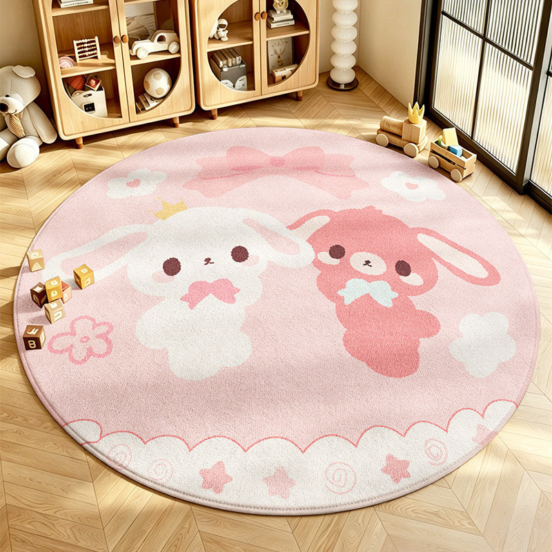 Cute Bunny Design Area Rug