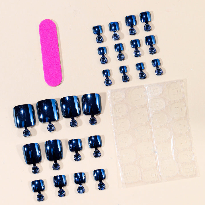 Glossy Gel Toe Nail Art Extensions Kalsten