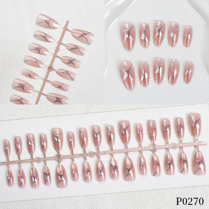 Elegant Artistic Press-On Nail Tips Kalsten
