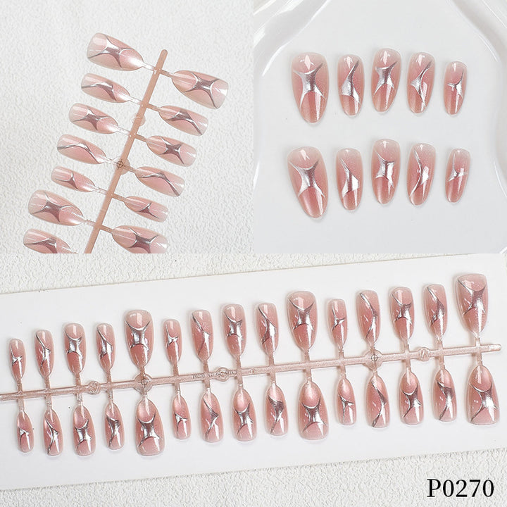 Elegant Artistic Press-On Nail Tips Kalsten
