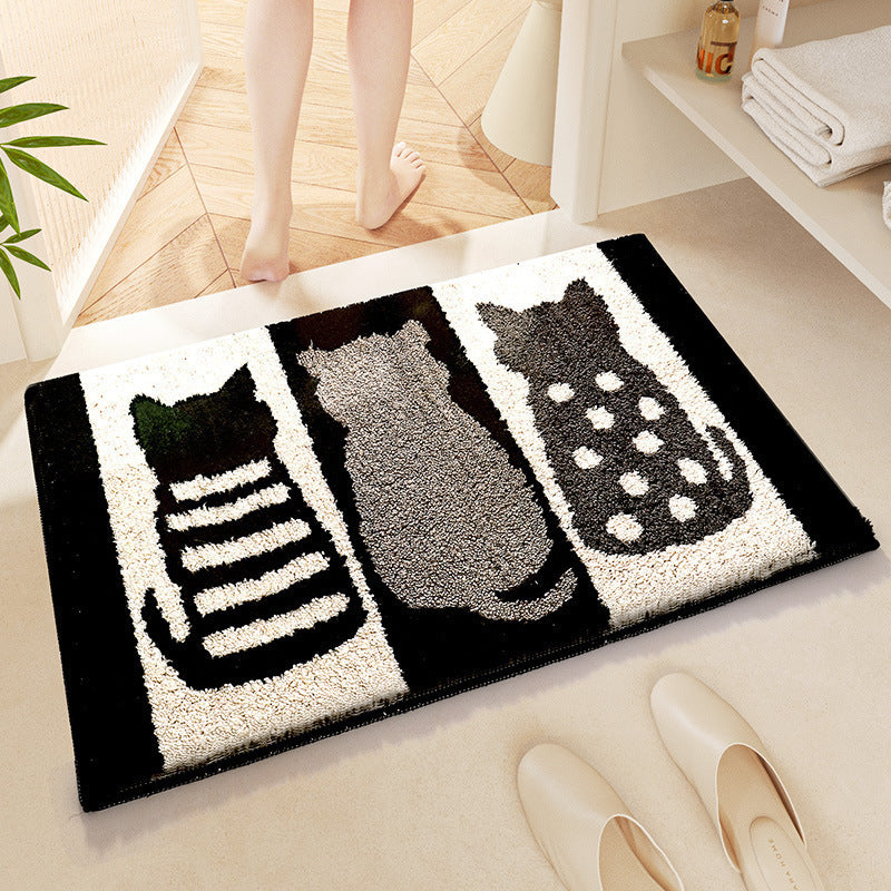 Coastal Waves Shaped Bath Mat