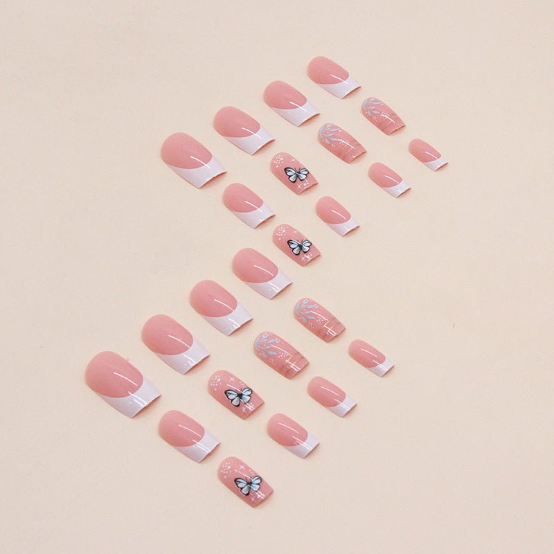 Decorative Butterfly Design Press-On Nails Kalsten