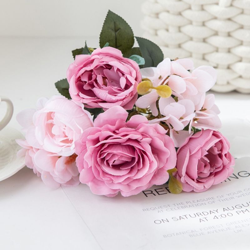 Lush Realistic Floral Bouquet Arrangement