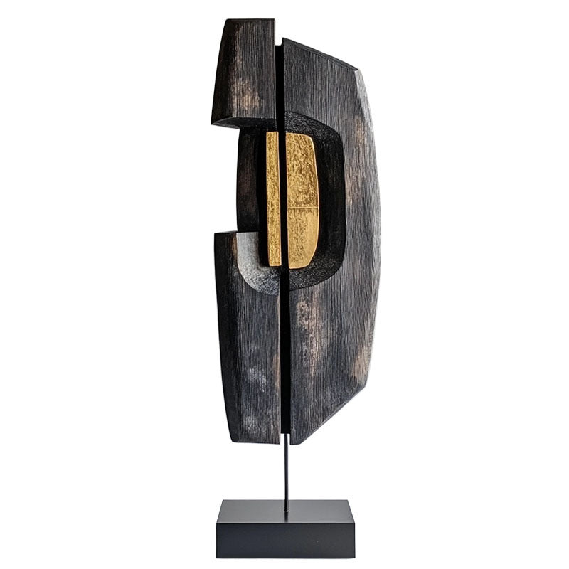 Artistic Moon-Shaped Sculpture