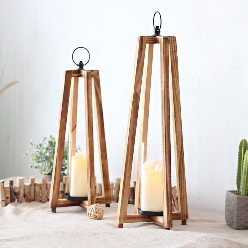 Stylish lantern made of wood Kalsten