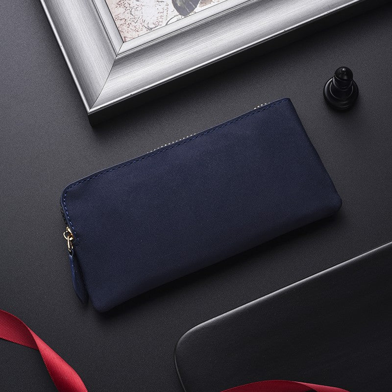 Premium Leather Zippered Wallet Organizer Kalsten