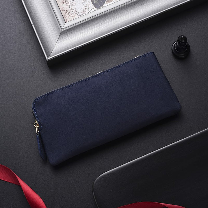 Premium Leather Zippered Wallet Organizer Kalsten