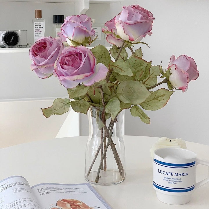 Lifelike Decorative Rose Arrangement