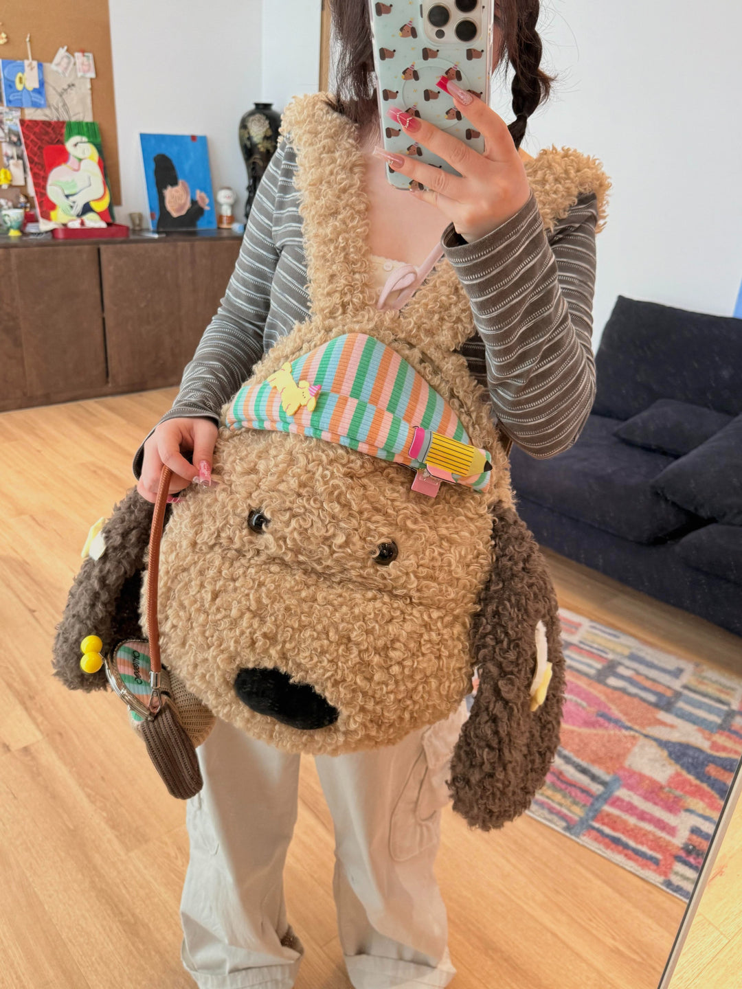 Backpack in playful animal design with ergonomic shoulder straps Kalsten
