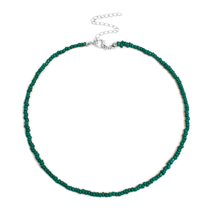 Colorful Beaded Choker Necklace Kalsten