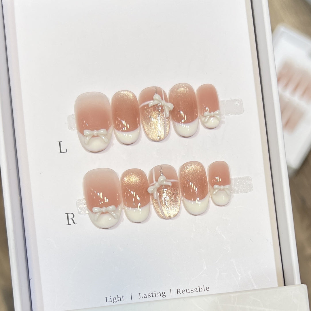 Elegant Reusable Press-On Nail Set Kalsten