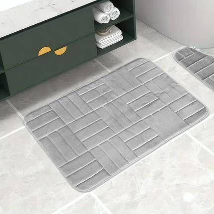 Plush Bathroom Mat Kalsten
