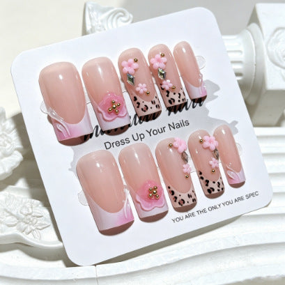 Floral Decorative Press-On Nail Tips Kalsten