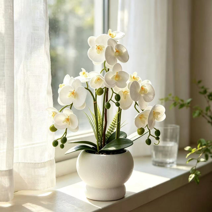 Elegant Faux Orchid Plant