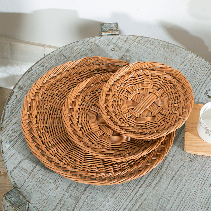 Unisex Oval Basket with Artistic Woven Texture Kalsten