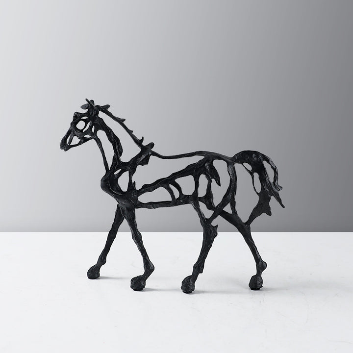 Artistic Horse Figurine Sculpture