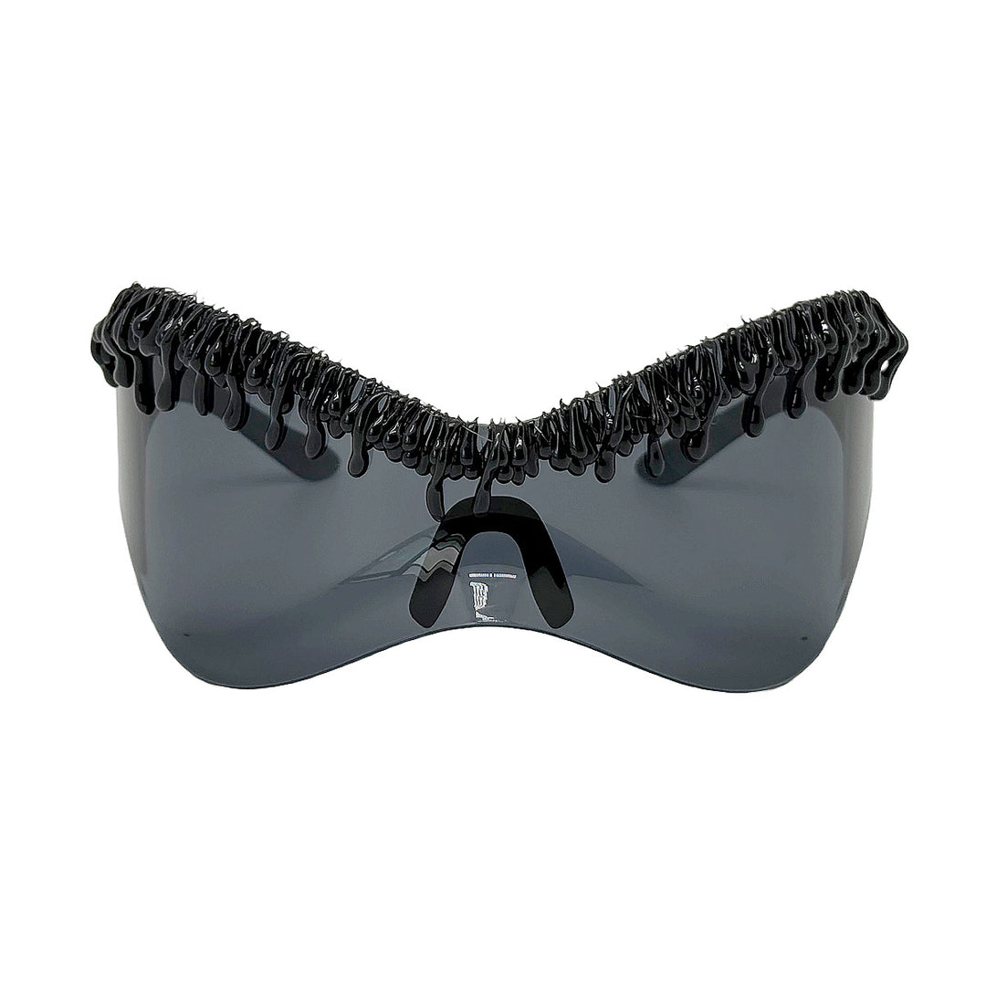 Women's futuristic sunglasses with unique wave frame Kalsten