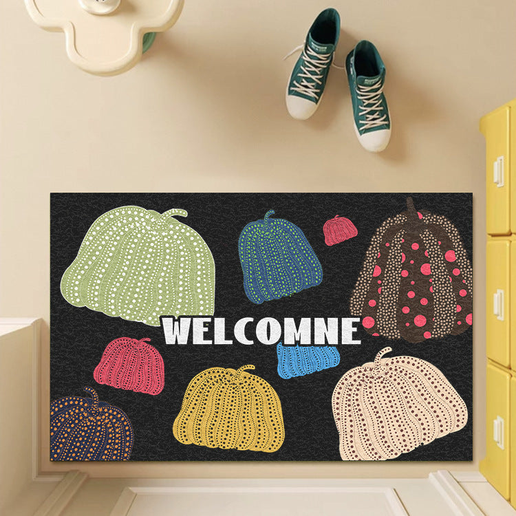 Decorative Pumpkin-Themed Welcome Mat