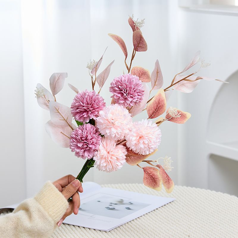 Artificial Floral Bouquet Arrangement with Eucalyptus