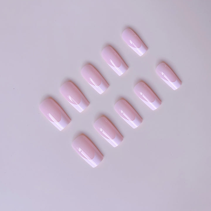 Acrylic nail set with modern French design and revitalizing accents Kalsten